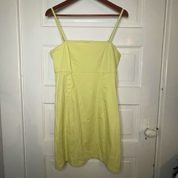Yellow Summer Dress w/ Exposed Back Zipper - Picture 1 of 6